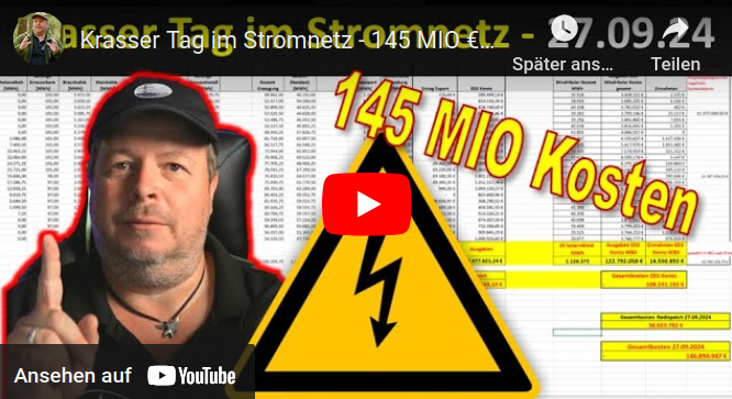 Krasser Tag im Stromnetz